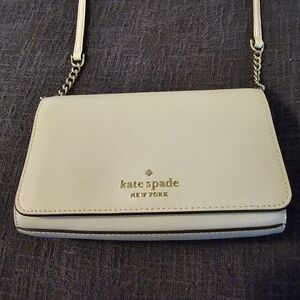 Kate Spade New York Cameron Street Corin White Leather Crossbody Bag
